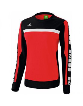 Erima 5-CUBES Sweatshirt rot/schwarz/wei 36