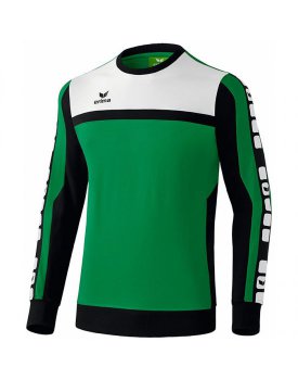 Erima 5-CUBES Sweatshirt smaragd/schwarz/wei S