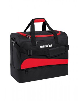 Erima Sporttasche mit Bodenfach S rot/schwarz